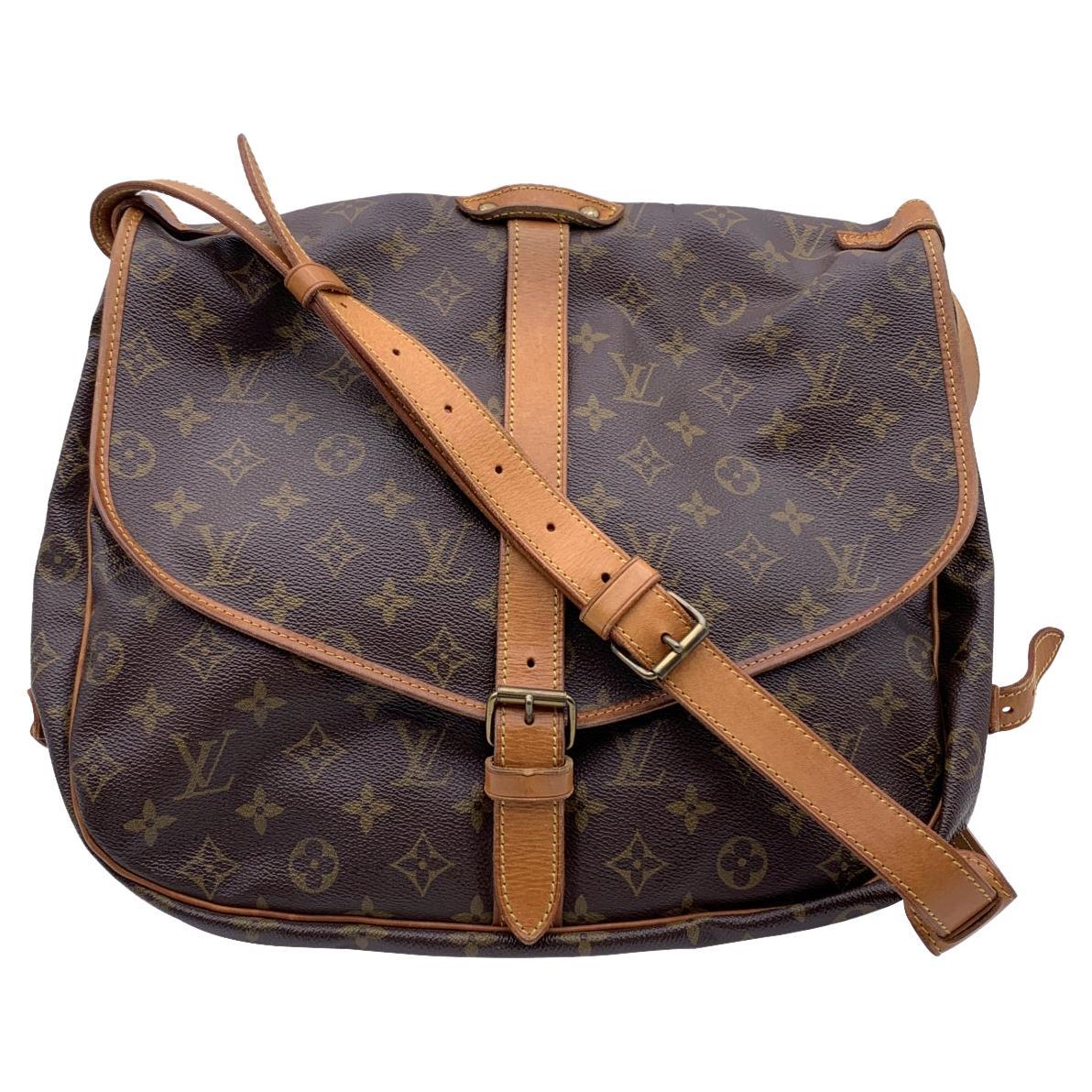 Louis Vuitton Vintage Monogram Canvas Saumur 35 Crossbody Bag