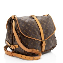 Louis Vuitton Vintage Monogram Canvas Saumur 35 Messenger