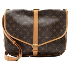 Louis Vuitton Vintage Monogram Canvas Saumur 35 Messenger