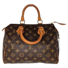 Monogrammierte Speedy 25 Tasche von Louis Vuitton aus Segeltuch