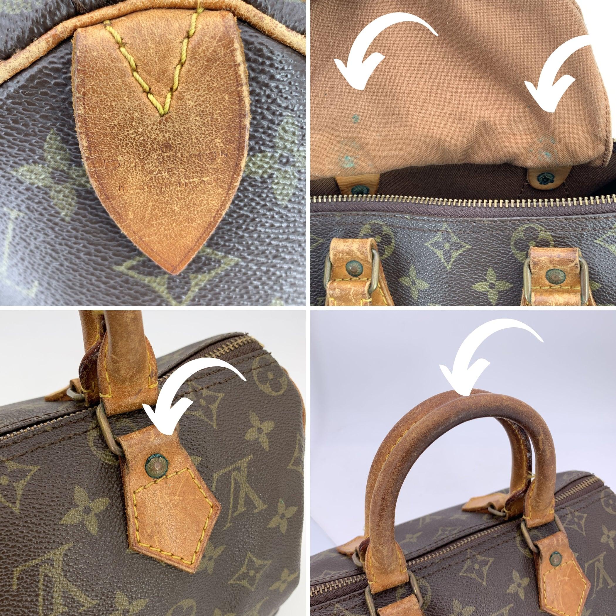 Louis Vuitton Vintage Monogram Canvas Speedy 25 Boston Bag M41528 1