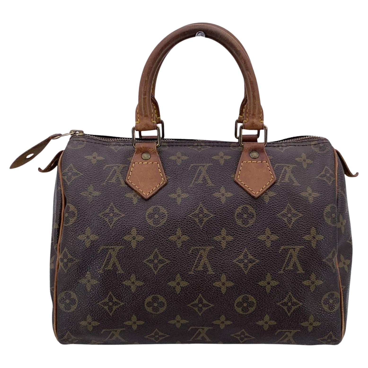 Louis Vuitton Vintage Monogram Canvas Speedy 25 Boston Bag M41528 For Sale