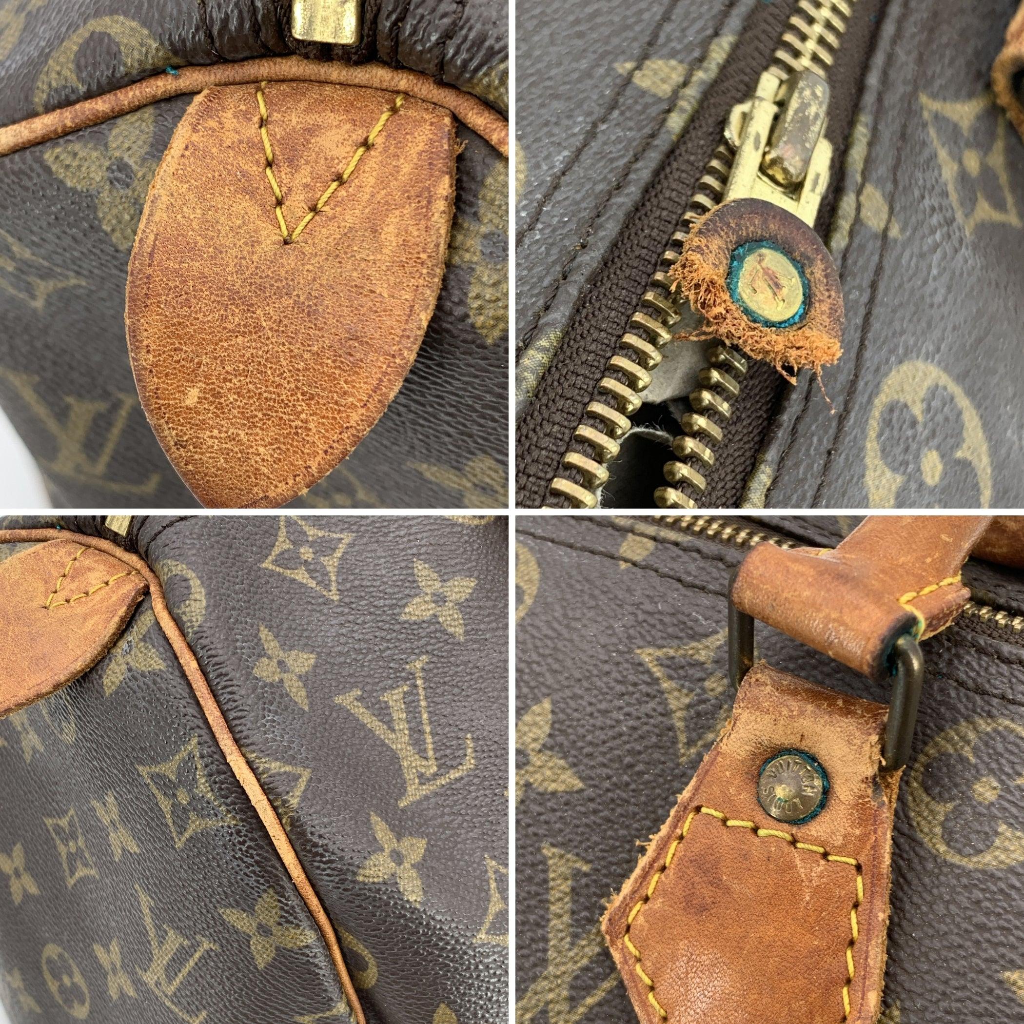Sac à main Speedy 30 vintage Louis Vuitton Monogram Canvas M41526 Pour femmes en vente