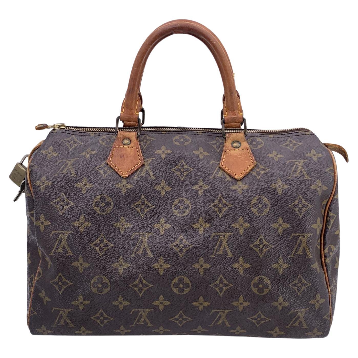Sac à main Speedy 30 vintage Louis Vuitton Monogram Canvas M41526 en vente