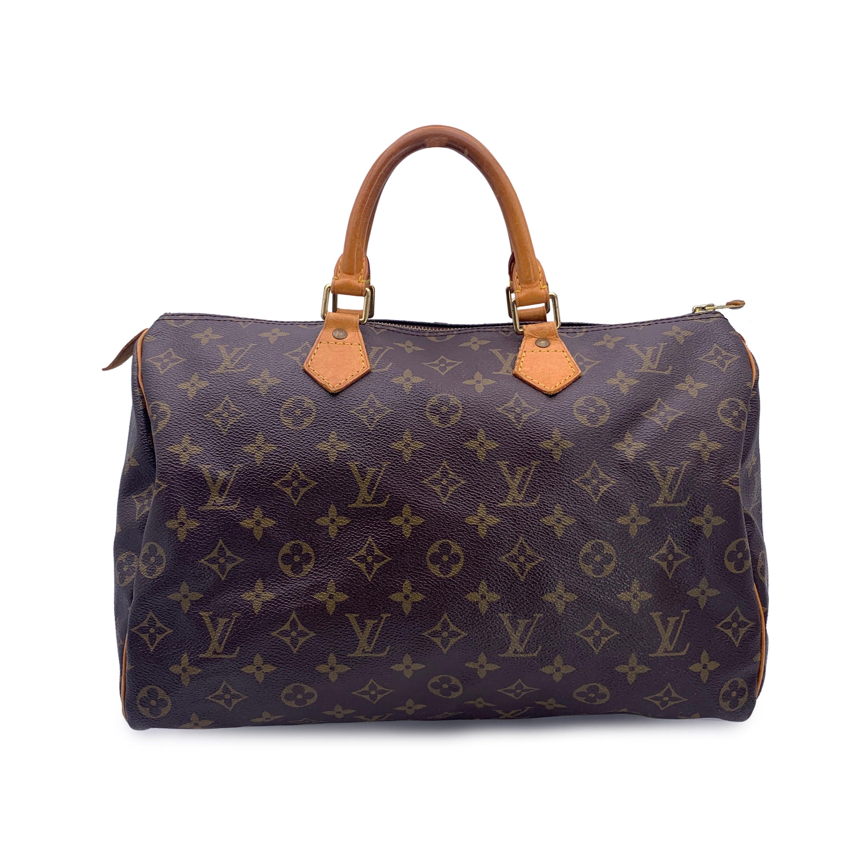 Noir Louis Vuitton Vintage Monogram Canvas Speedy 35 Sac M41524
