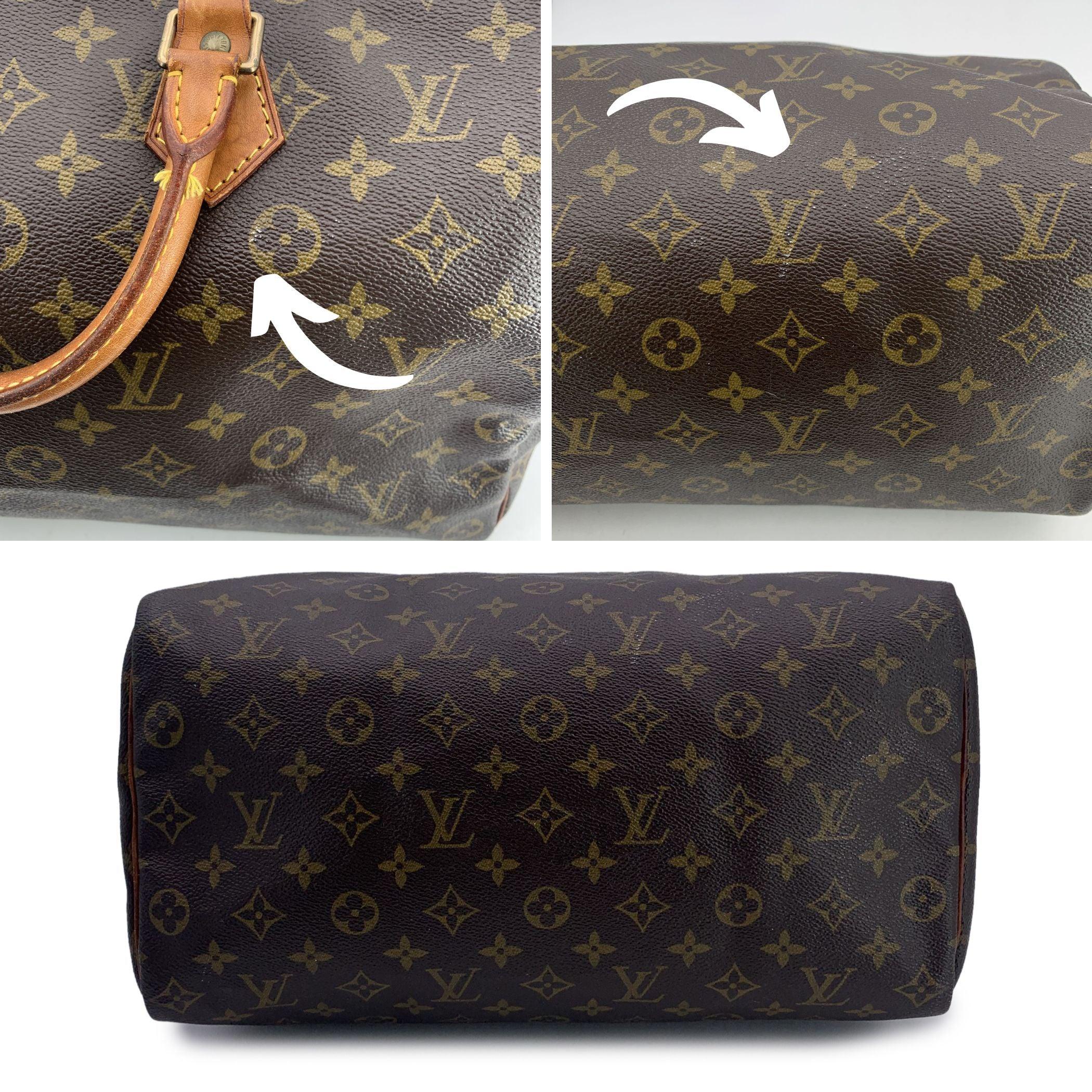 Louis Vuitton Vintage Monogram Canvas Speedy 35 Bag M41524 In Good Condition In Rome, Rome