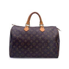 Louis Vuitton Vintage Monogram Canvas Speedy 35 Bag M41524