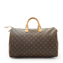 Louis Vuitton Vintage Monogram Canvas Speedy 40 Boston Bag