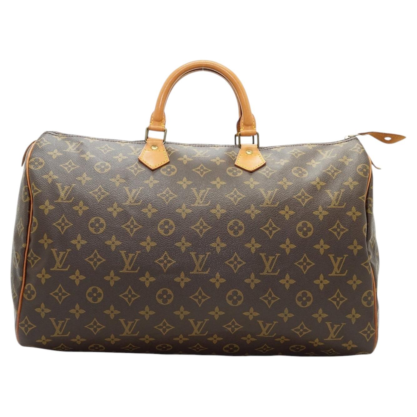 Louis Vuitton Vintage Monogram Canvas Speedy 40 Boston Bag
