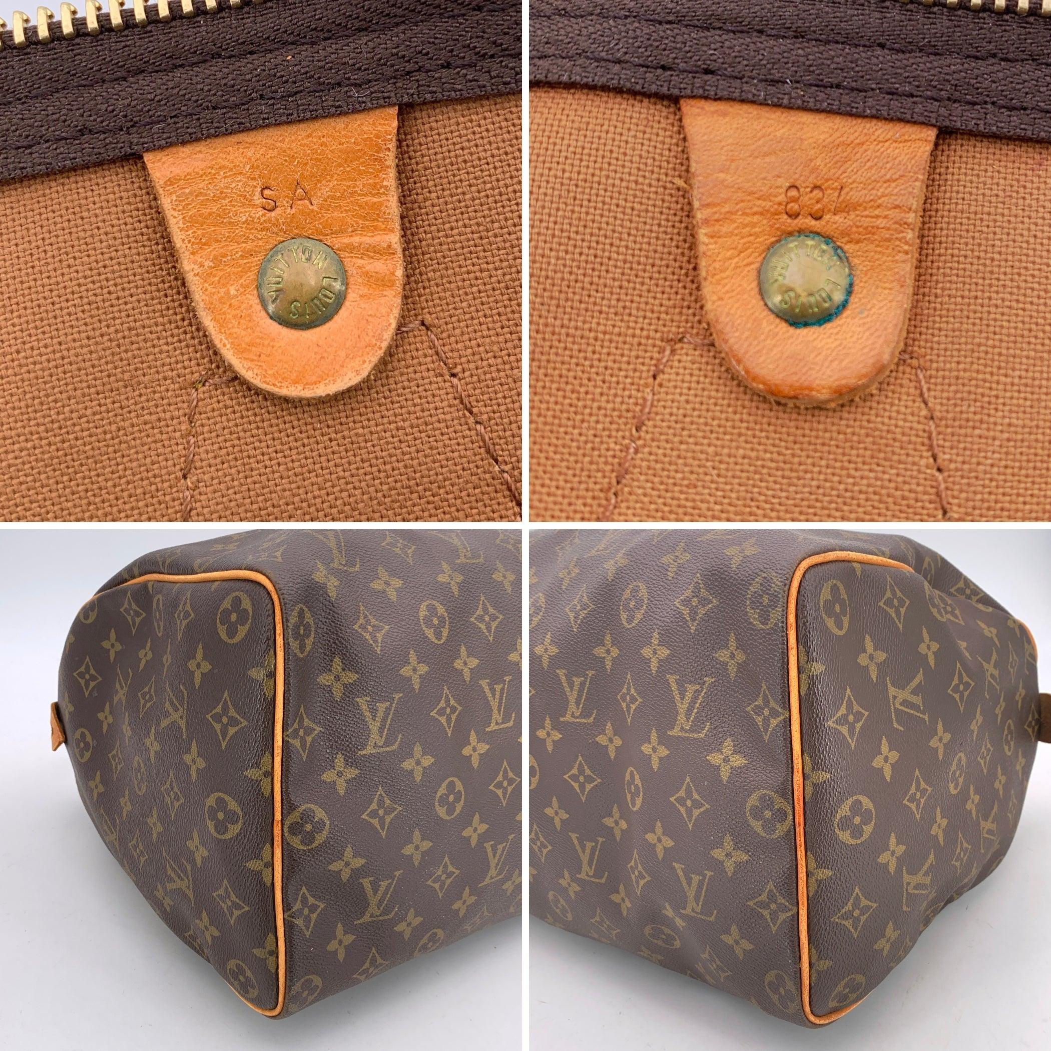 Louis Vuitton Vintage Monogram Canvas Speedy 40 Duffle Bag Pour femmes en vente