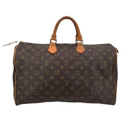 Louis Vuitton Vintage Monogram Canvas Speedy 40 Duffle Bag