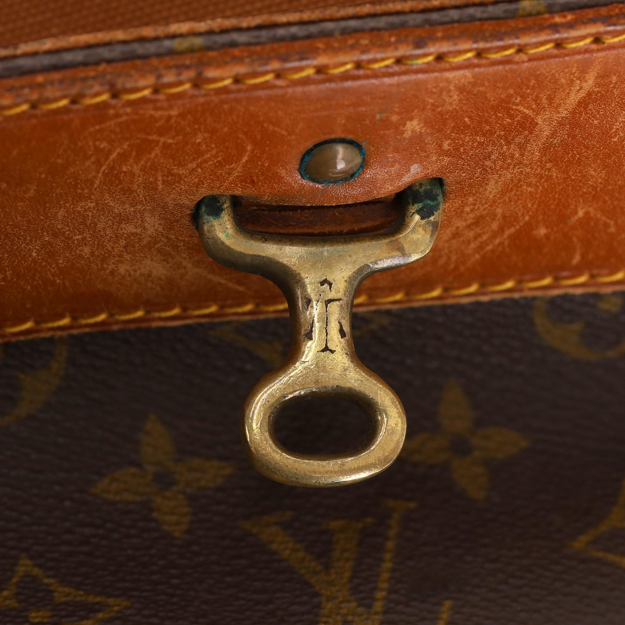 Louis Vuitton Vintage Monogramm Canvas Dampfer Reisetasche aus Segeltuch im Angebot 7