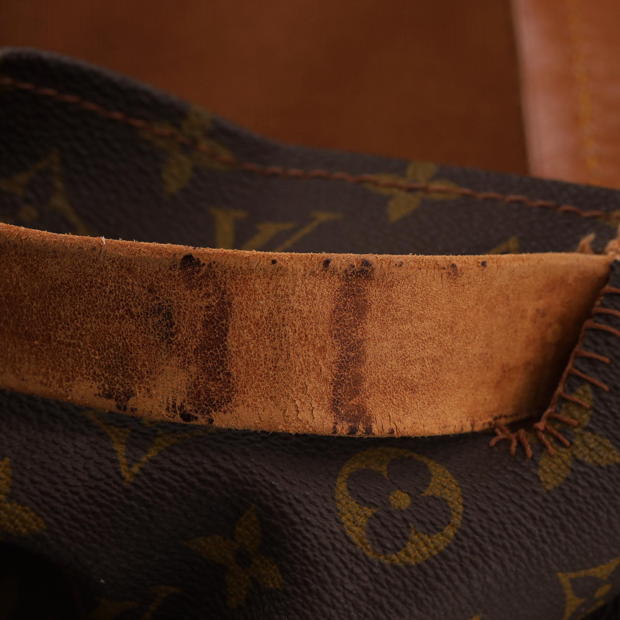 Louis Vuitton Vintage Monogramm Canvas Dampfer Reisetasche aus Segeltuch im Angebot 9