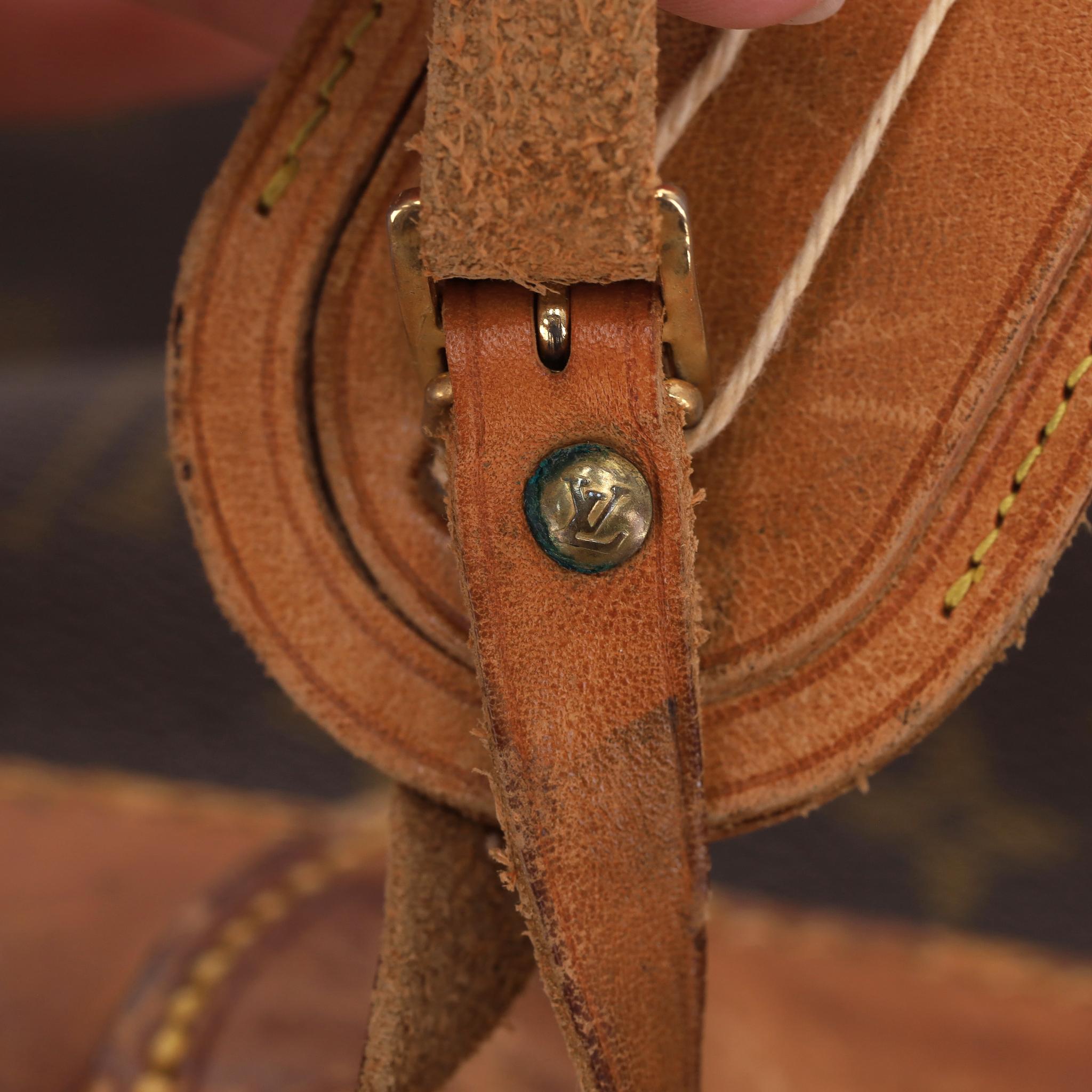 Louis Vuitton Vintage Monogramm Canvas Dampfer Reisetasche aus Segeltuch im Angebot 2