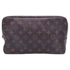 Louis Vuitton - Sac de toilette 28 vintage en toile avec monogramme