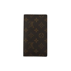 Louis Vuitton Vintage Monogram Canvas Vertical Bifold Long Wallet