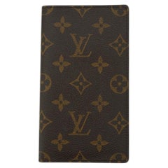 Louis Vuitton Vintage Monogram Canvas Vertical Bifold Long Wallet