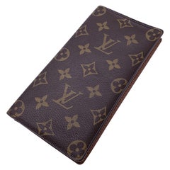Louis Vuitton Vintage Monogram Canvas Vertical Long Bifold Wallet