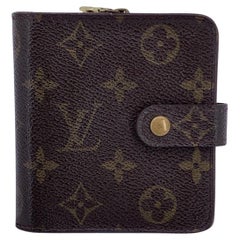 Louis Vuitton Vintage Monogram Canvas Zip Compact Wallet