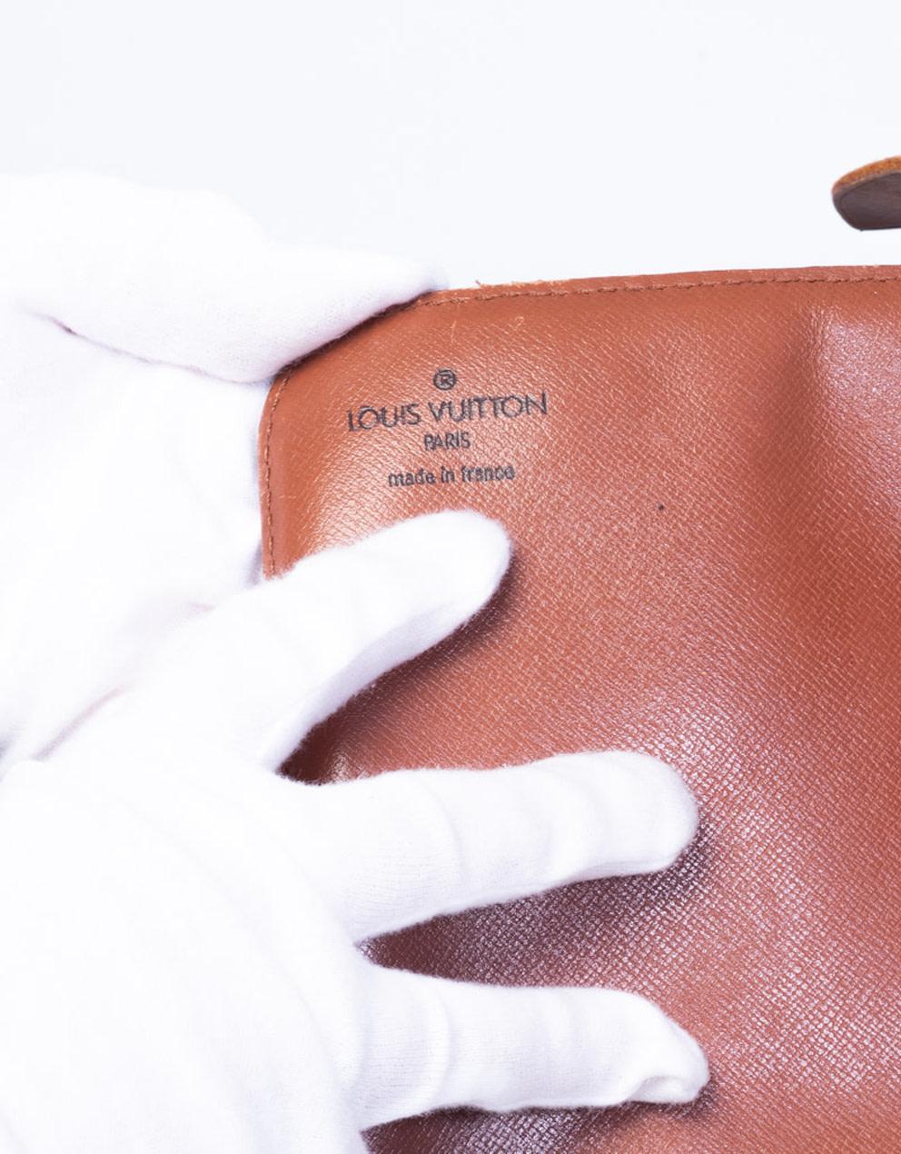 Black Louis Vuitton Vintage Monogram Cartouchière MM Crossbody Bag