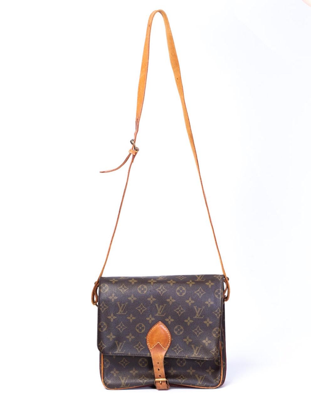 Women's Louis Vuitton Vintage Monogram Cartouchière MM Crossbody Bag