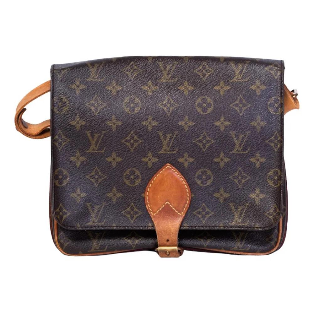 Saint Laurent Monogram YSL Toile Flat Crossbody Messenger Bag (375327) For  Sale at 1stDibs