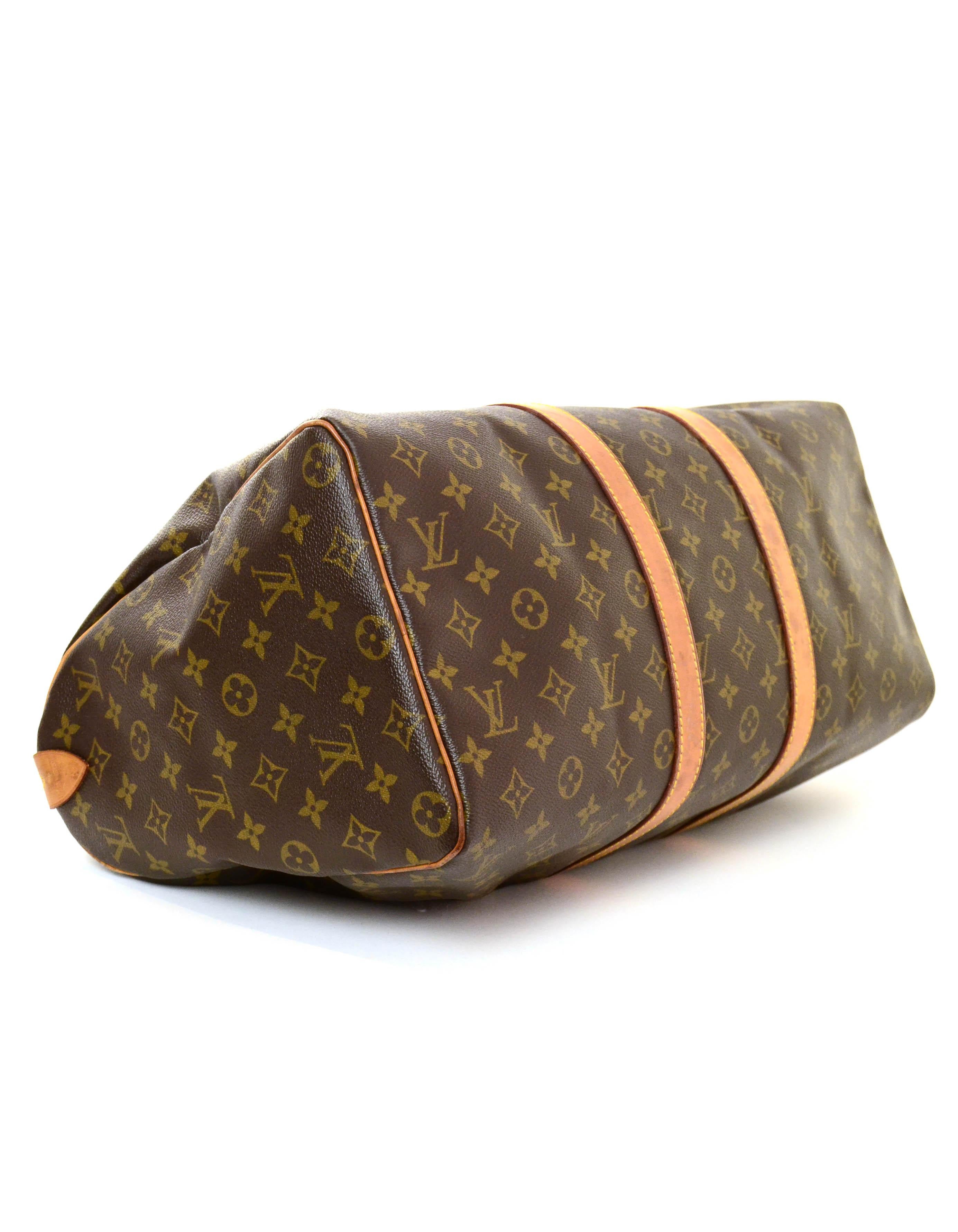 Louis Vuitton Vintage Monogram Coated Canvas Keepall 45 Duffle Bag rt. $1, 450 In Good Condition In New York, NY