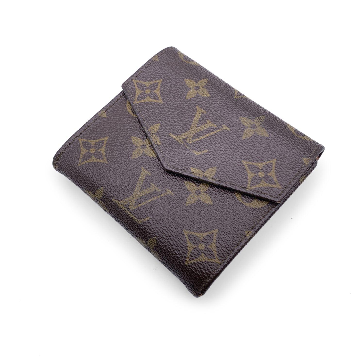 Louis Vuitton Vintage Monogram Compact Double Flap Wallet M61652 In Good Condition In Rome, Rome