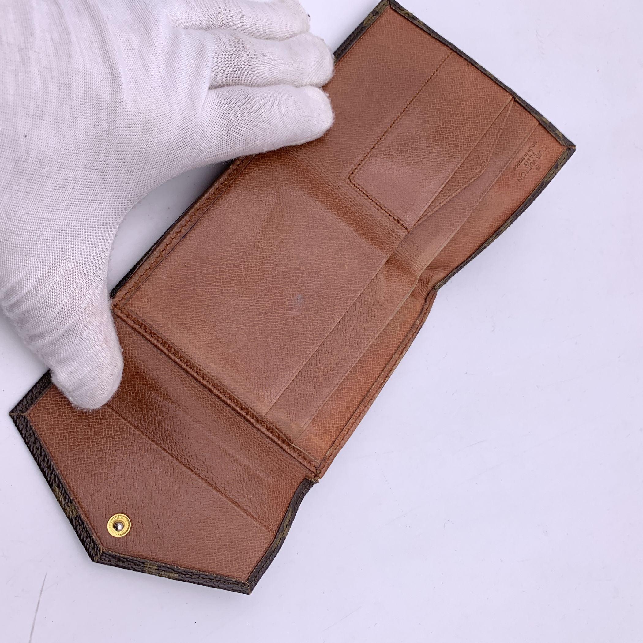 Louis Vuitton Vintage Monogram Compact Double Flap Wallet M61652 1