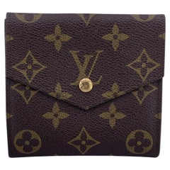 Louis Vuitton Vintage Monogram Double Flap Wallet Compact M61652