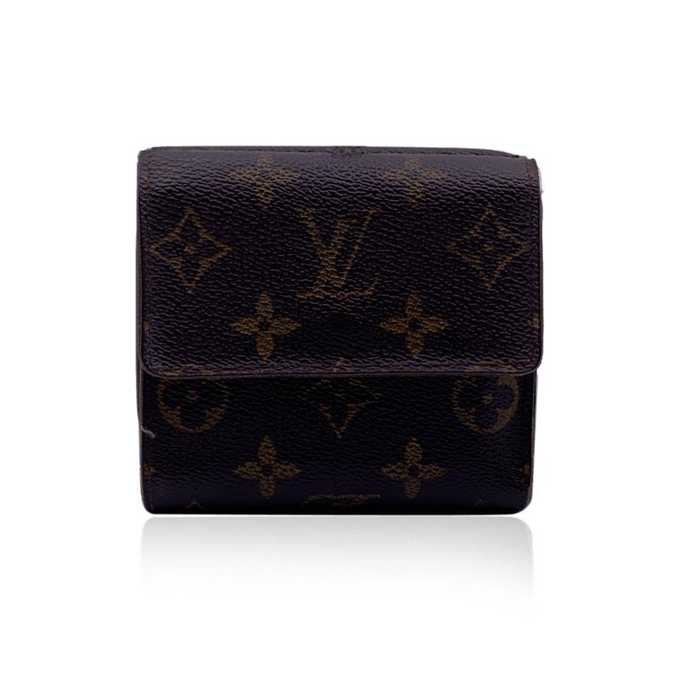 LOUIS VUITTON Brown Elise Bifold Two In One Custom Made Wallet