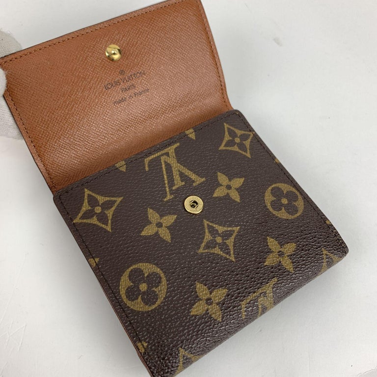 Louis Vuitton Vintage Monogram Elise Square Compact Wallet For Sale at  1stDibs