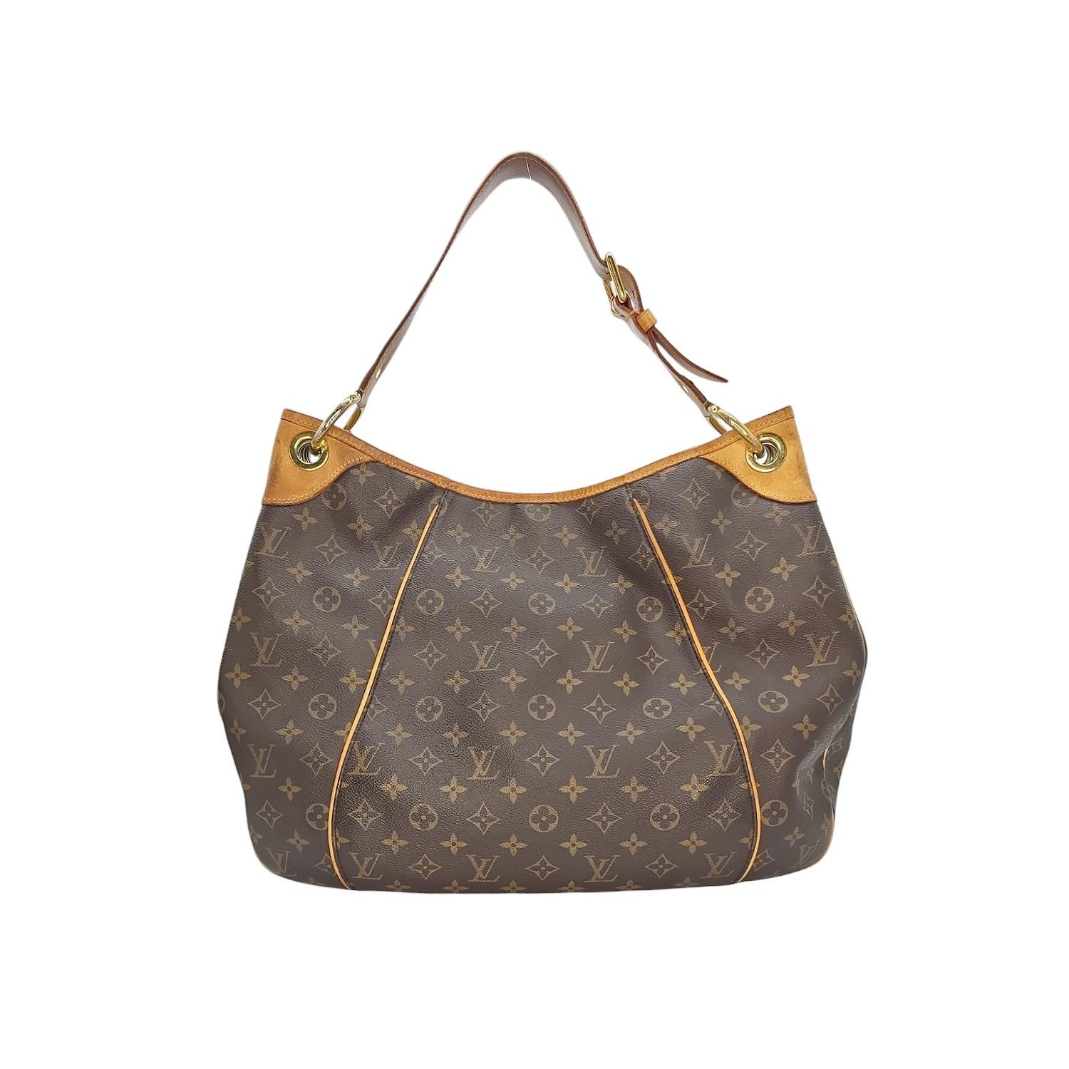 Gray Louis Vuitton Vintage Monogram Galleria GM Hobo For Sale