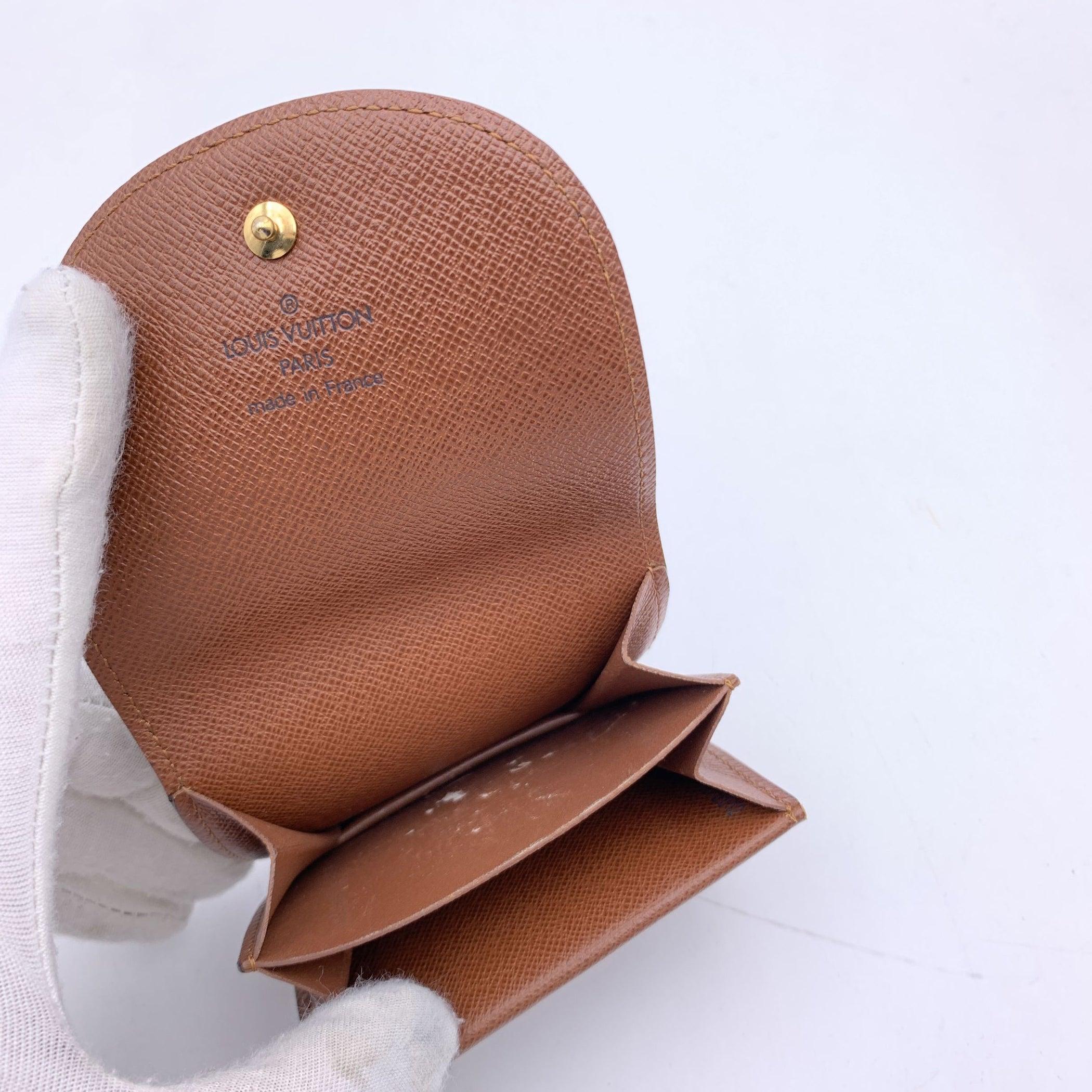 Louis Vuitton Vintage Monogram Gousset Change Coin Purse M61970 In Good Condition In Rome, Rome