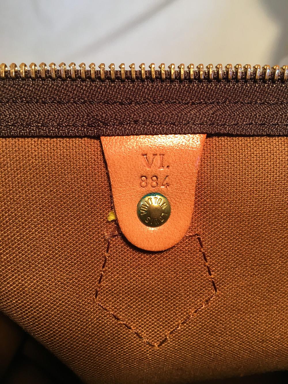 Vintage Louis Vuitton Monogram Hand Painted Sunflower Speedy 35 at ...