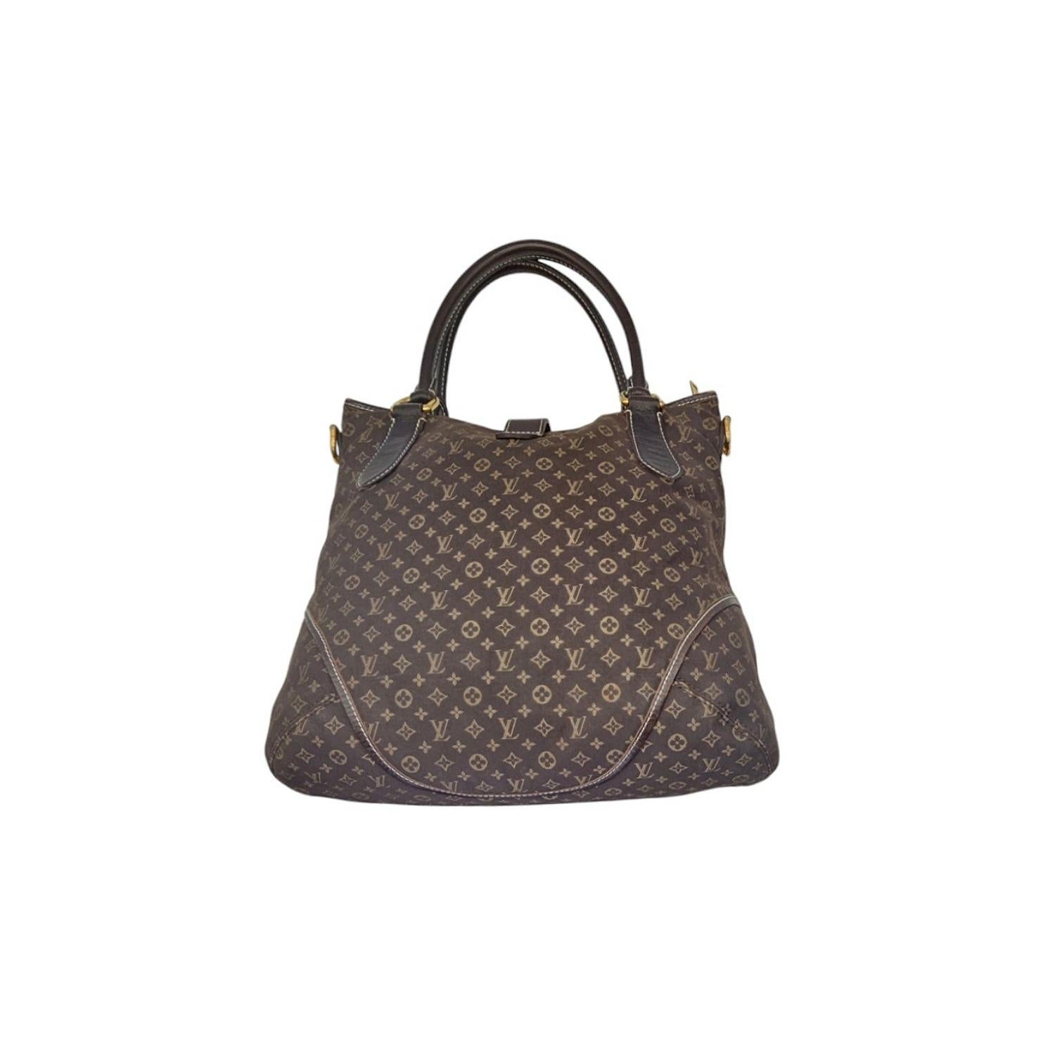 Black Louis Vuitton Vintage Monogram Idylle Canvas Elegie Bag For Sale