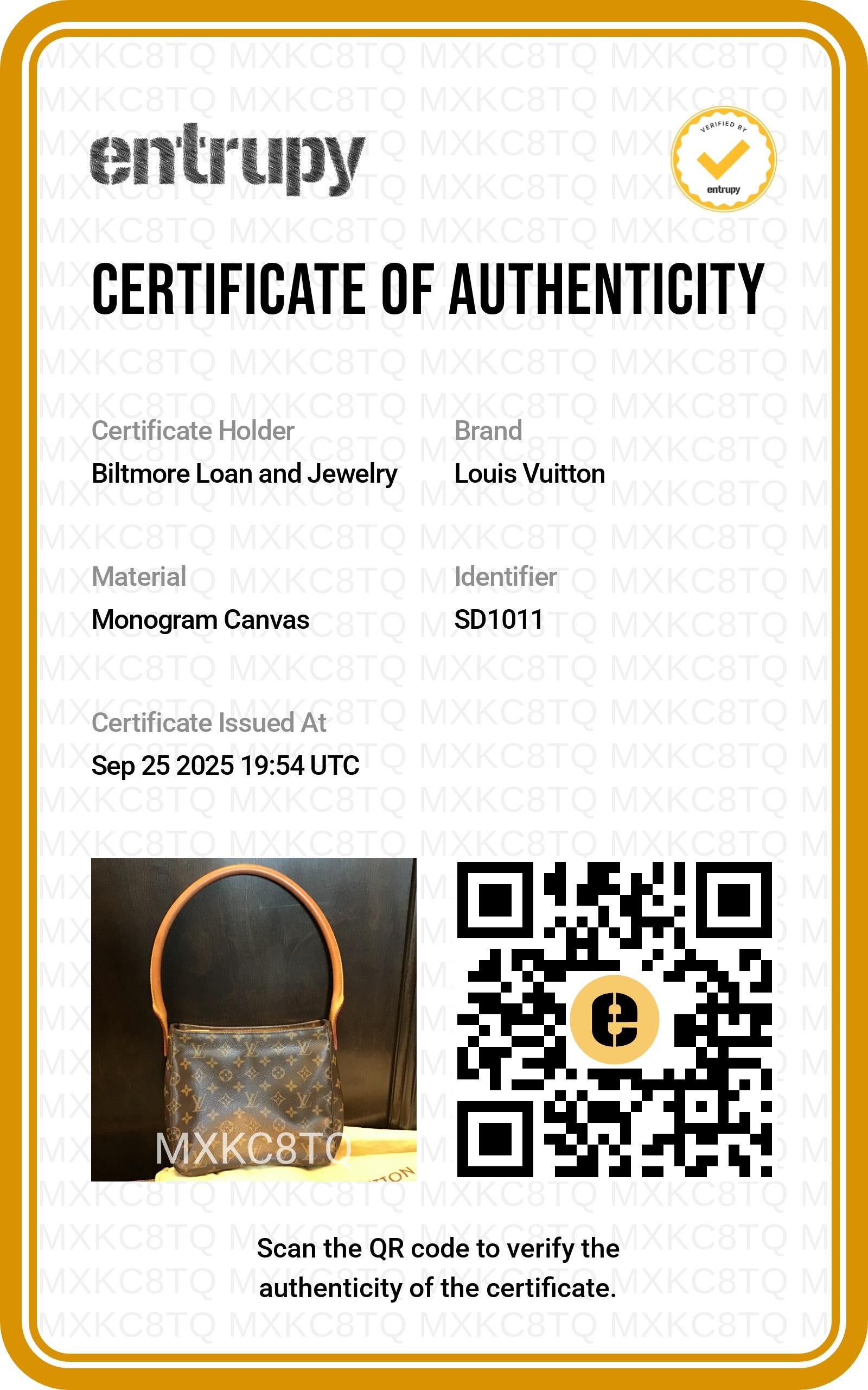 Louis Vuitton Vintage Monogram Looping MM Top Handle Bag en vente 6