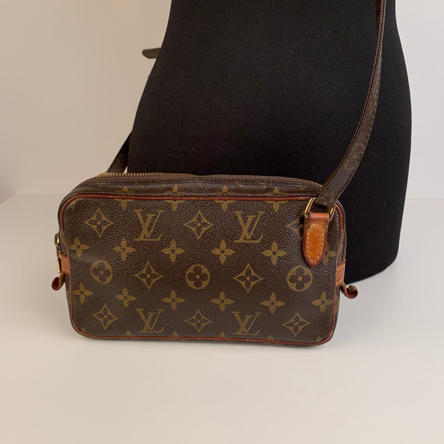 Black Louis Vuitton Vintage Monogram Marly Bandouliere Messenger Bag