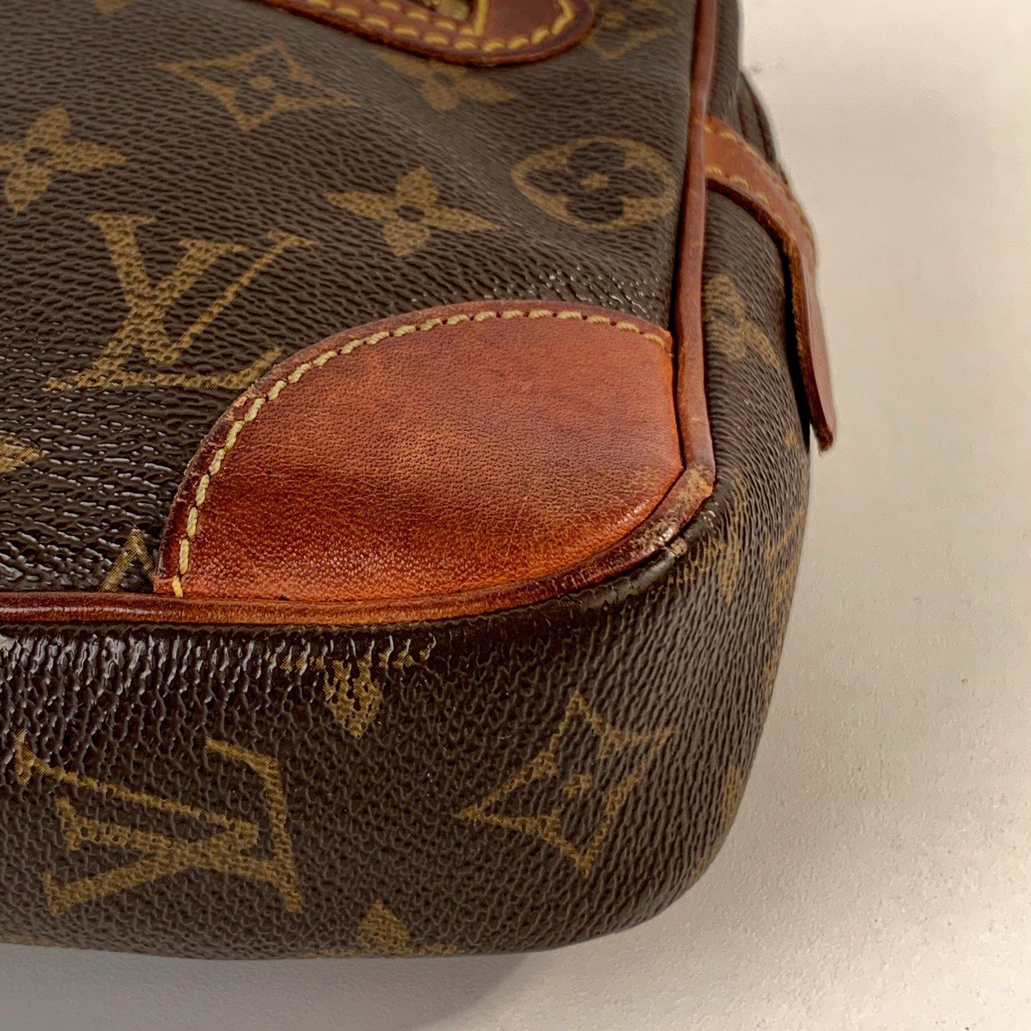 Black Louis Vuitton Vintage Monogram Marly Dragonne Clutch Wrist Bag