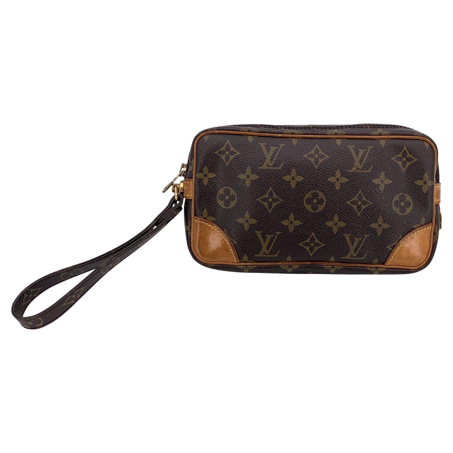 Louis Vuitton Vintage Monogram Marly Dragonne PM Wristlet Bag