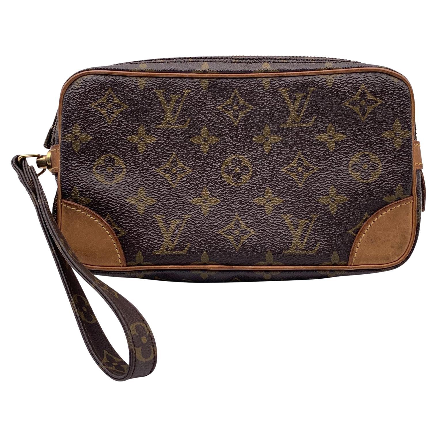 Louis Vuitton Vintage Monogram Marly Dragonne PM Wristlet Bag M51827 For Sale