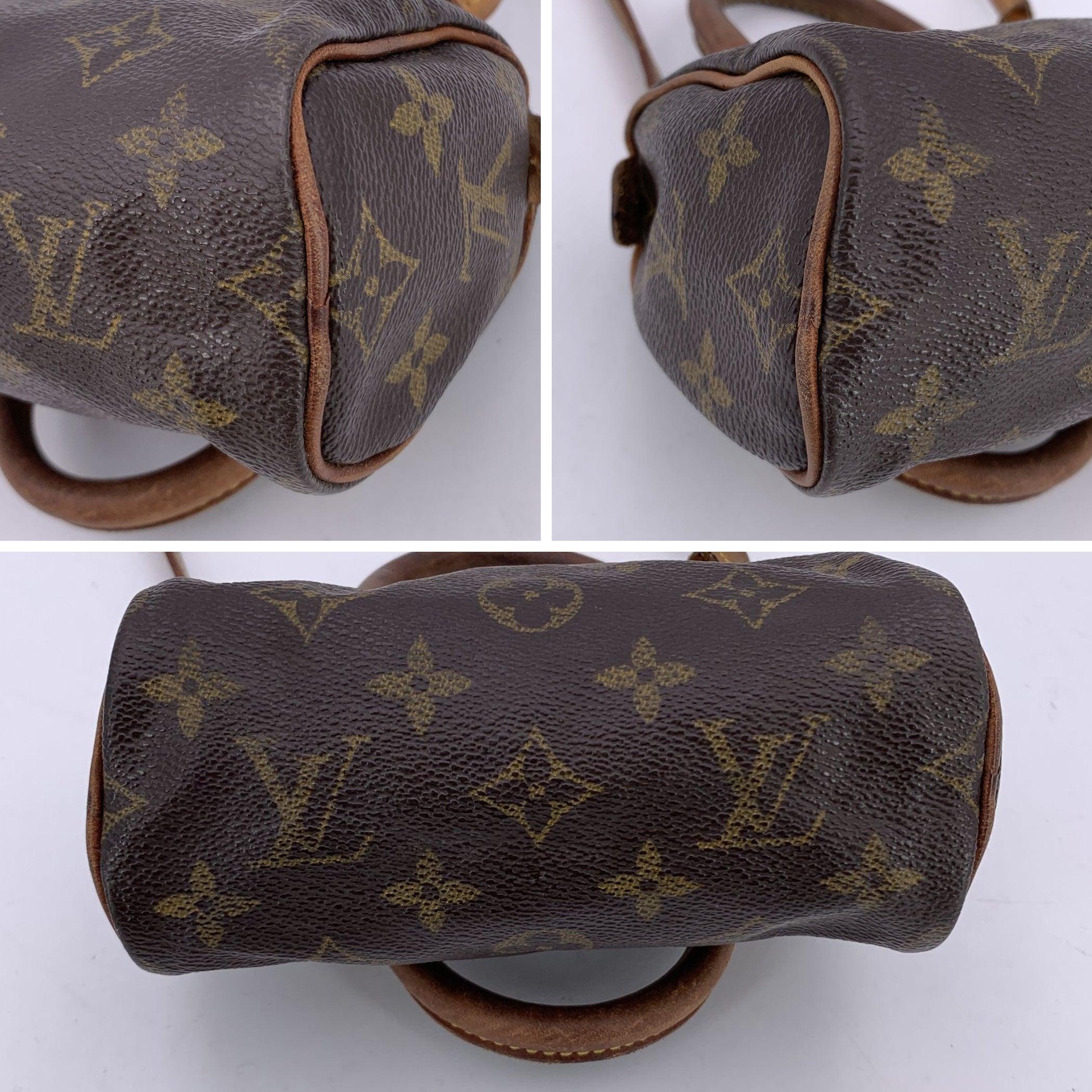 Louis Vuitton Vintage Monogram Mini HL Speedy Nano Bag with Strap For Sale 1