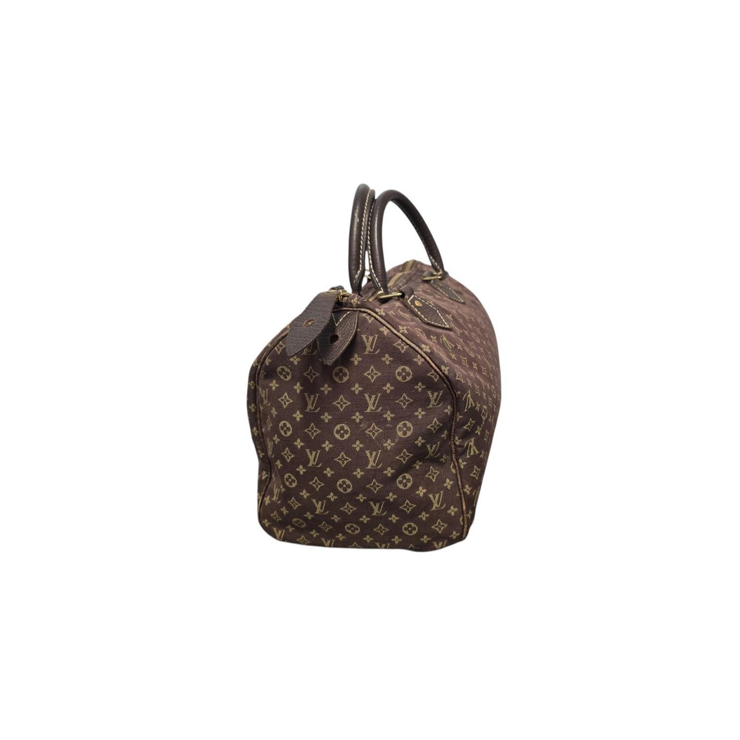 Louis Vuitton Vintage Monogram Mini Lin Speedy 30 Tasche für Damen oder Herren im Angebot