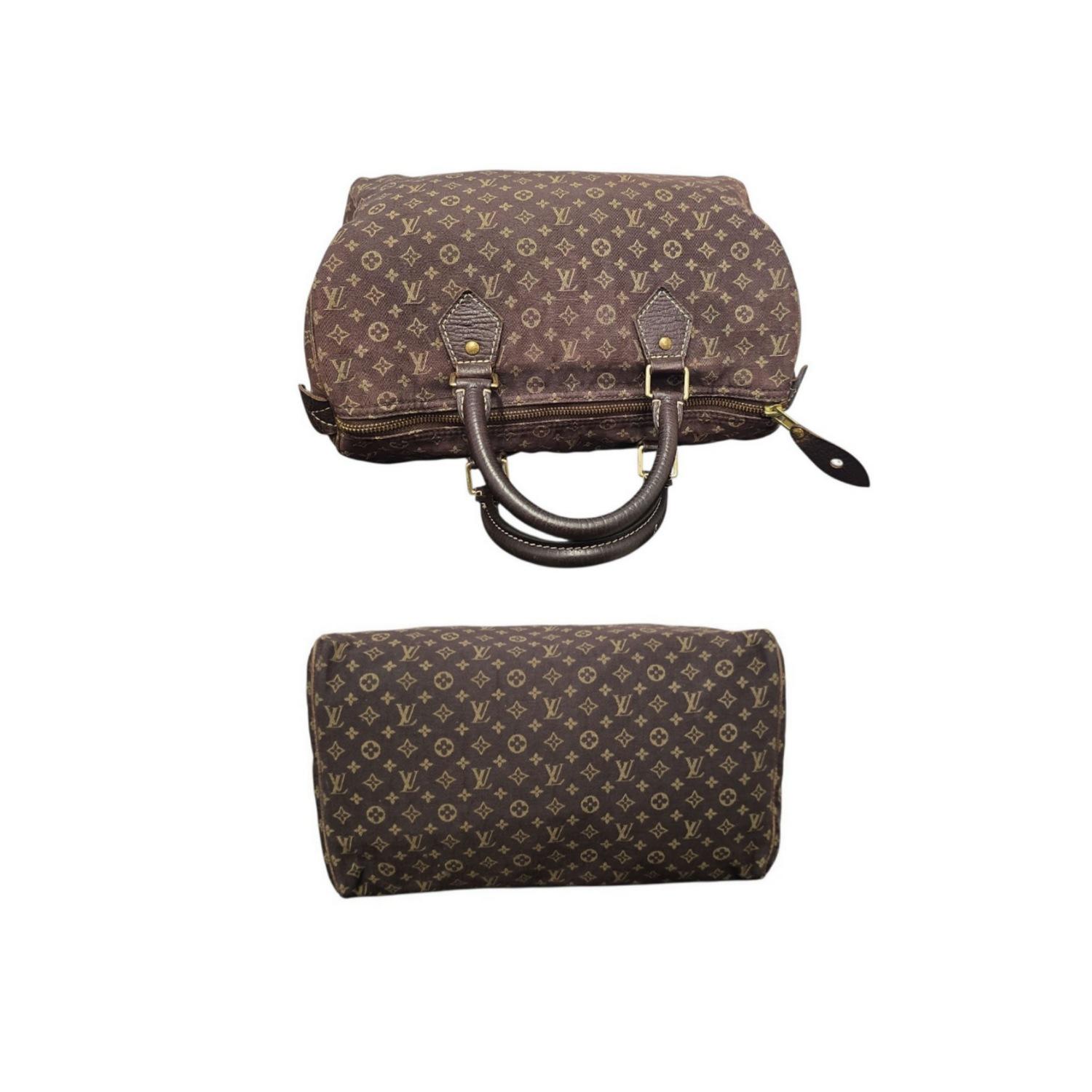 Louis Vuitton Vintage Monogram Mini Lin Speedy 30 Tasche im Angebot 1