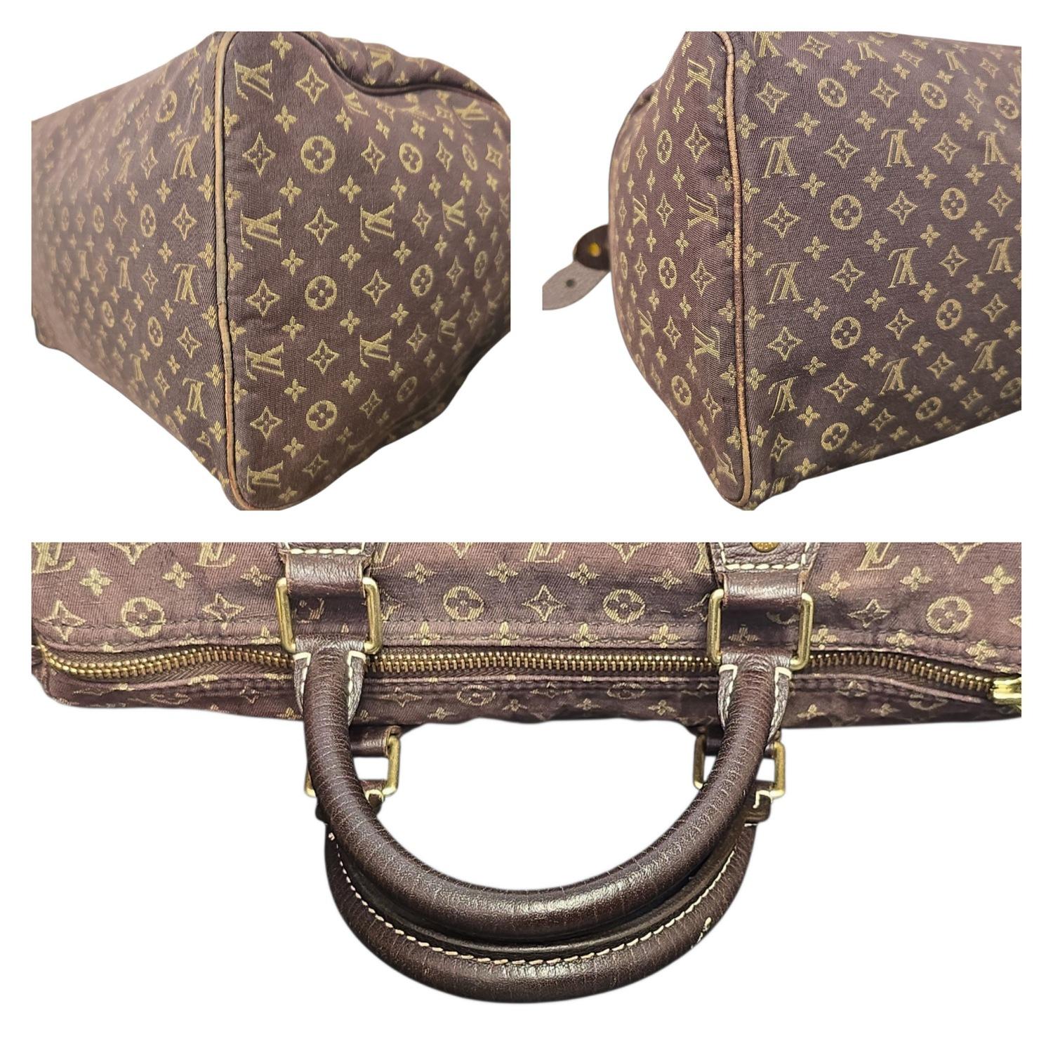 Louis Vuitton Vintage Monogram Mini Lin Speedy 30 Tasche im Angebot 3