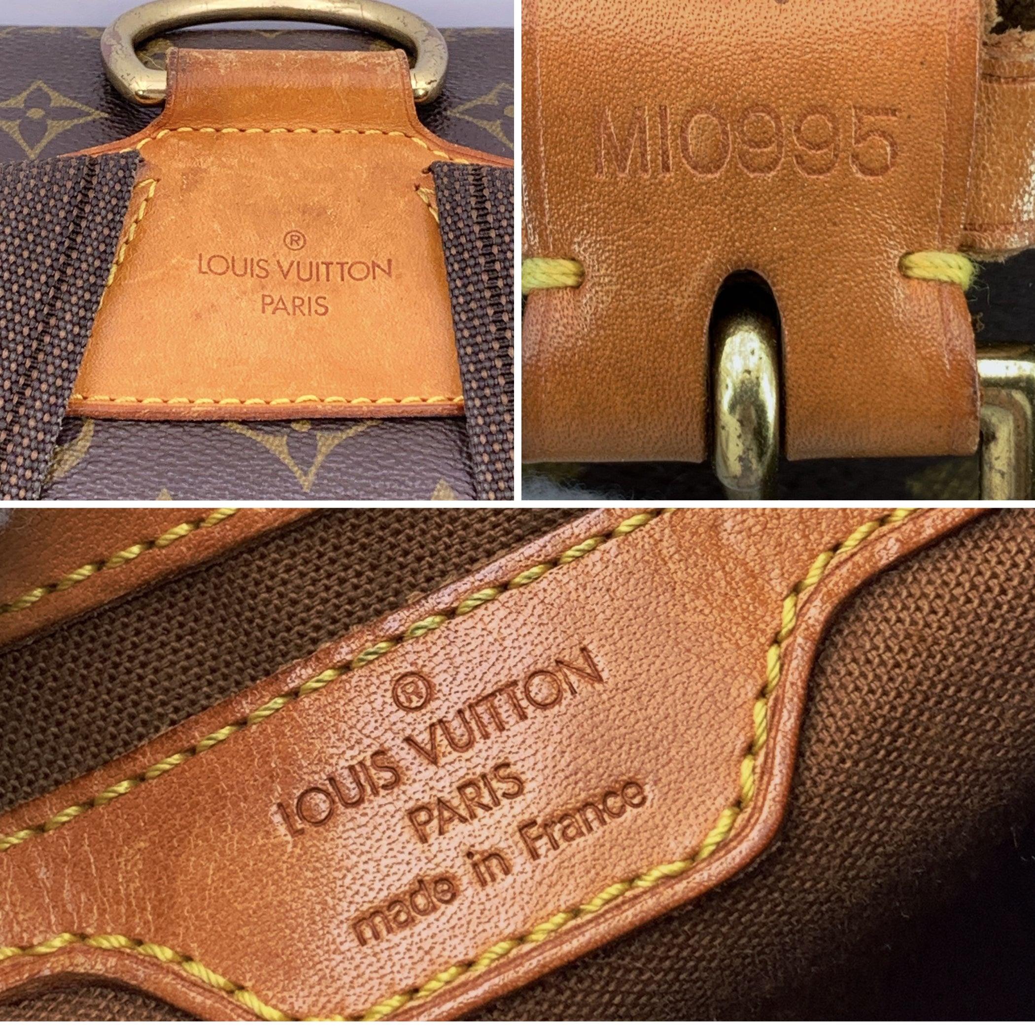 da uomo o donna Louis Vuitton Vintage Monogram Montsouris GM Zaino Borsa M51135 in vendita