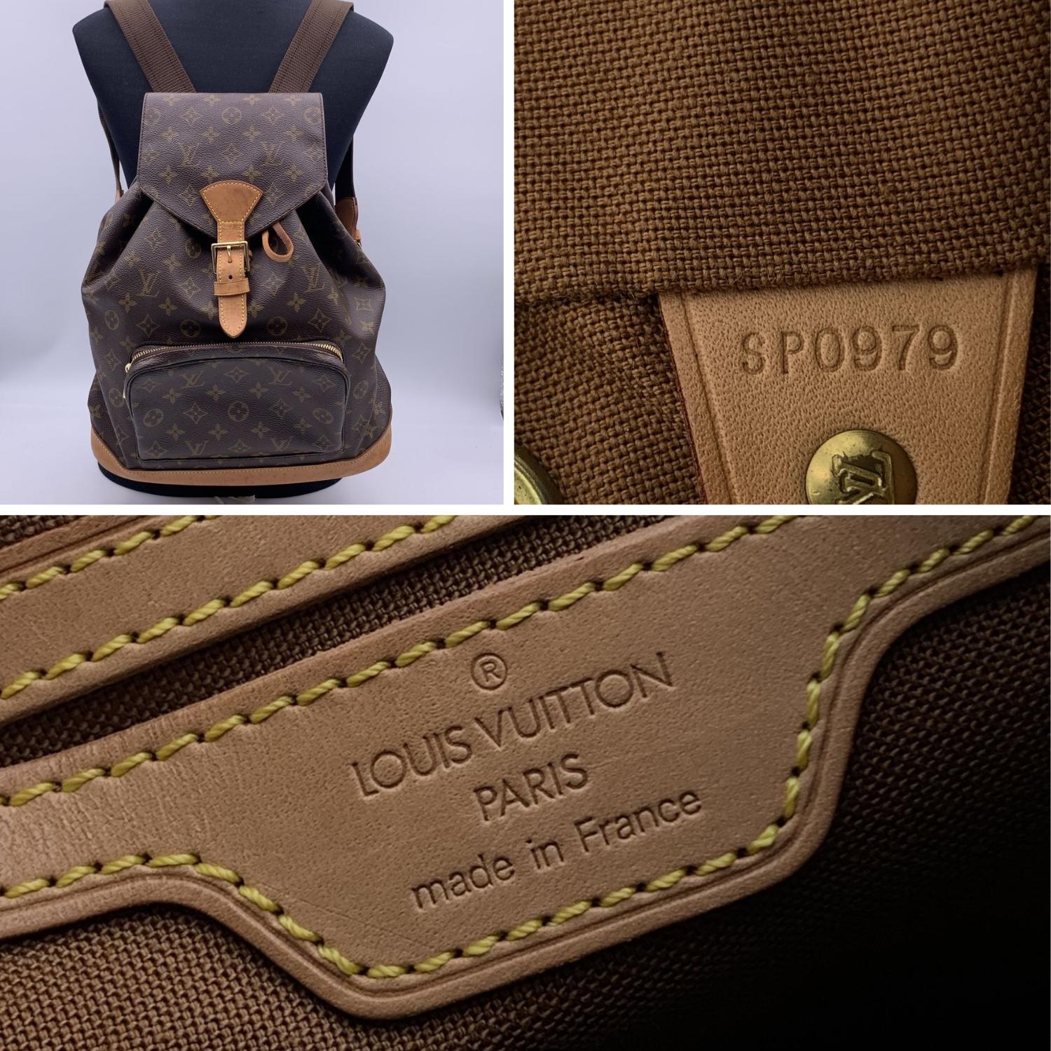 Black Louis Vuitton Vintage Monogram Montsouris GM Backpack Bag M51135