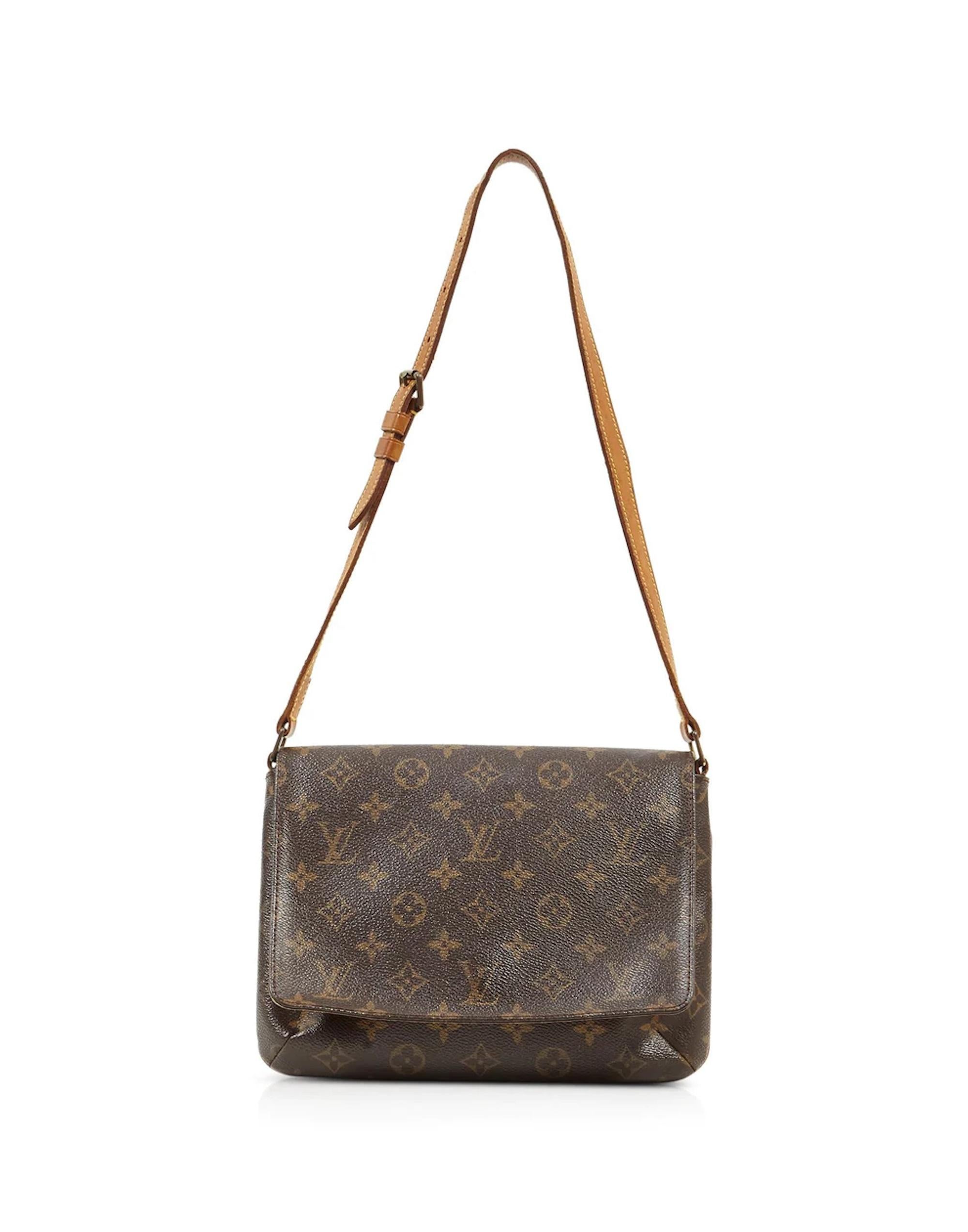 Bolsos de hombro Louis Vuitton Vintage Monogram Musette Tango Marrón