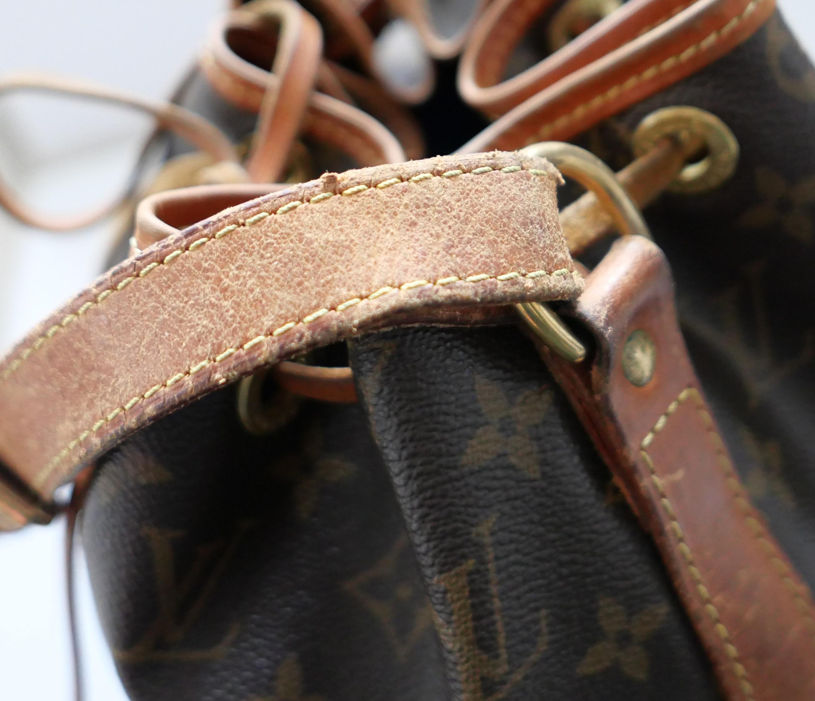 Louis Vuitton Vintage Monogram Noe Drawstring Tote Bag For Sale 4