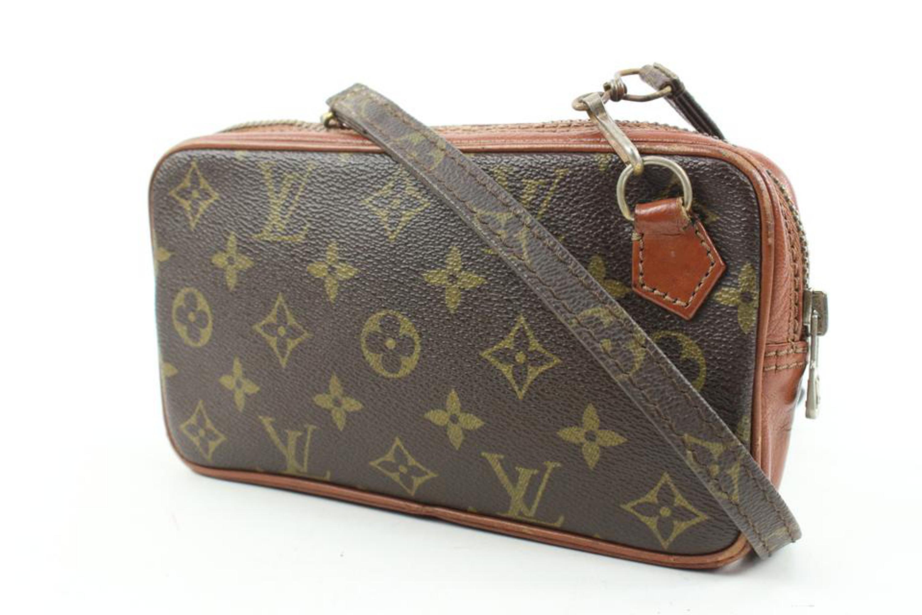 Louis Vuitton Vintage Monogram Pochette Marly Bandouliere 28lv127s
Date Code/Serial Number: 841
Made In: France
Measurements: Length:  8